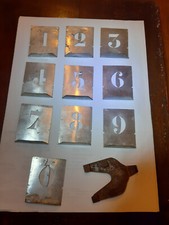 jeu de pochoir chiffres de 25 mm decoration, garage