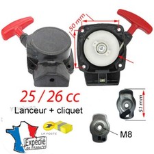 LANCEUR démarreur pièce débroussailleuse 25 26cc cliquet plus lanceur a corde