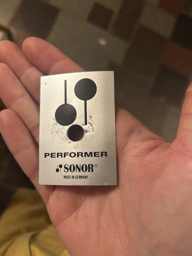 Sonor performer drum badge - drum,