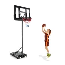 Panier de Basket-Ball sur pied Réglable en Hauteur 130-305 cm 12 Niveaux avec R