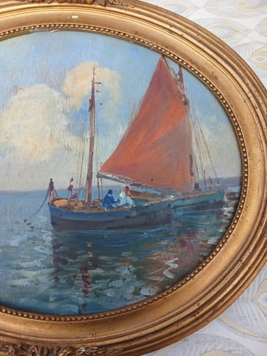 Tableau peinture huile sur - peinture,