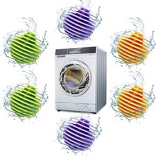 6 Boules de Lavage Machine a Laver, 5.6cm Boule Seche Linge pour Tous les Vêt...
