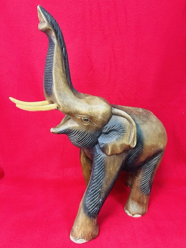Statue éléphant bois - éléphant, en