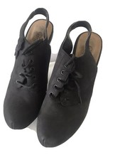 Chaussures cuir noir daim taille 5