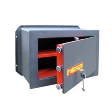 Coffre-fort mural encastré 49 x 19,5 x 32 cm en acier blindé avec clé utile