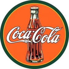 plaque vintage coca cola ronde