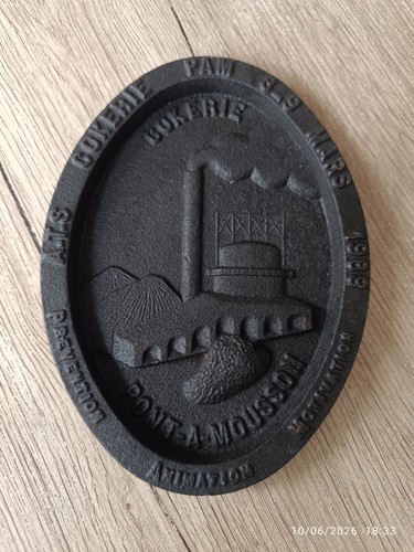 Plaque fonte ovale pam - ovale,