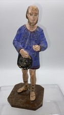 Santon ancien  le Berger   20  cm de haut Papier mâché  Allemagne