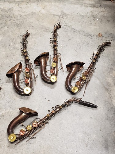 Vintage mcm saxophones metal - saxophones,