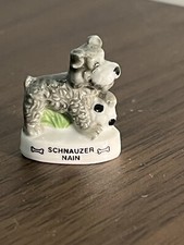 Fève De Collection Atlas Peinte à La Main - Schnauzer Nain