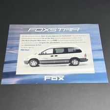 CHRYSLER FOX FOXSTAR / 2p sales sheet brochure / US English