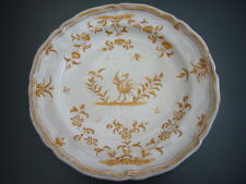   MOUSTIERS OLERYS  ASSIETTE  XVIIIème CAMAIEU D'OCRE  IBIS AILES LEVEES  N°2