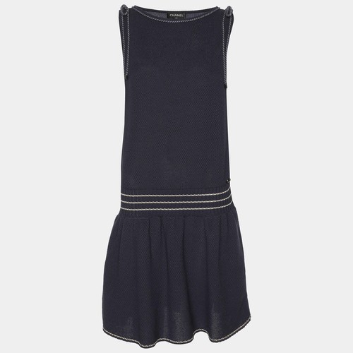 Mini robe chanel bleu marine - chanel,