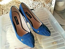 JEROME DREYFUSS  Escarpins daim bleu " gitane " Taille 37