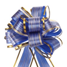 Pour 5Pack Noeud Organza Bleu