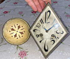 Mécanisme horlogerie mouvement Et Cadran De Pendule Ancienne en forme de losange