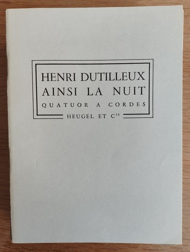 Henri dutilleux ainsi la - dutilleux,