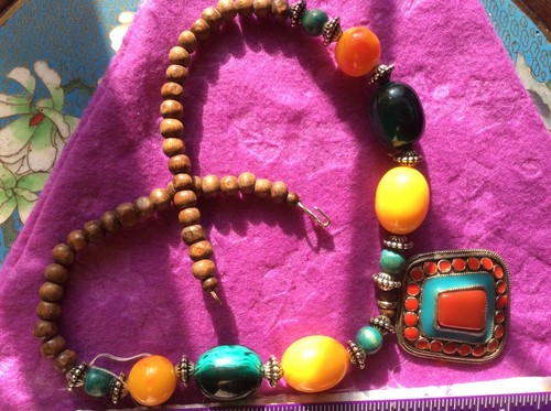Tibetan tribal necklace - tibetan,