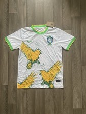 MAILLOT Football BRESIL jaune oiseaux concept