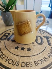 pichet céramique vintage LU Petit beurre Nantes - publicité ancienne 