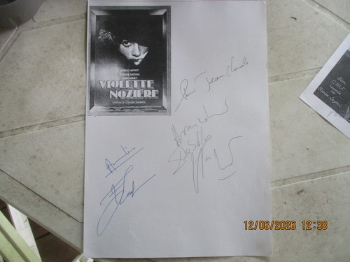 Isabelle huppert autographe - isabelle,
