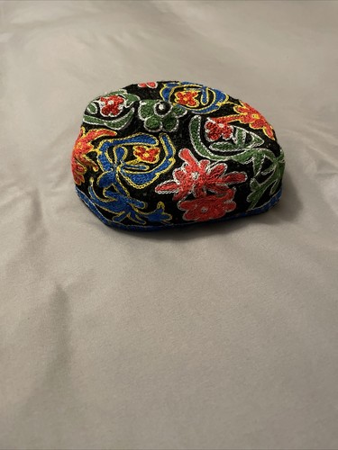 Antique uzbek suzani skullcap - uzbek,