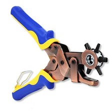 S&R Pince Perforatrice Cuir Trous Ovales et Ronds. Pour ceinture, sac, chaussure