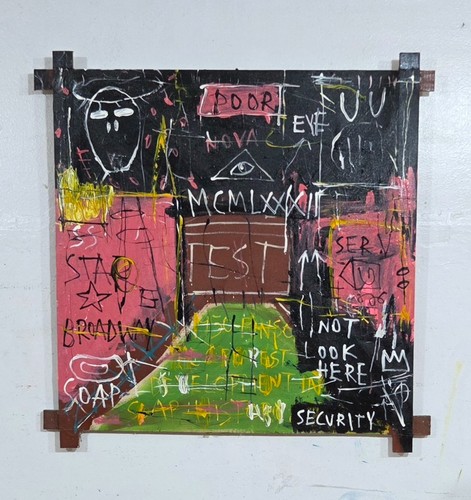 Jean michel basquiat acrylique - jean-michel,
