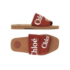 Chloe Sandales avec strap logo