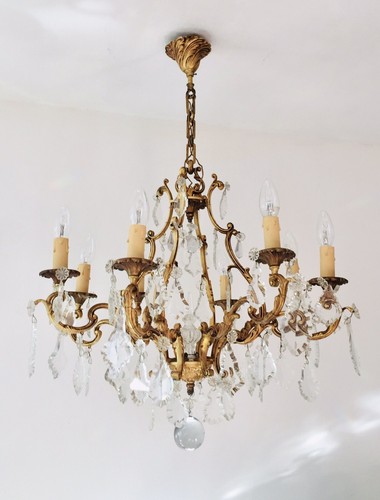 Lustre louis bronze - louis, xv