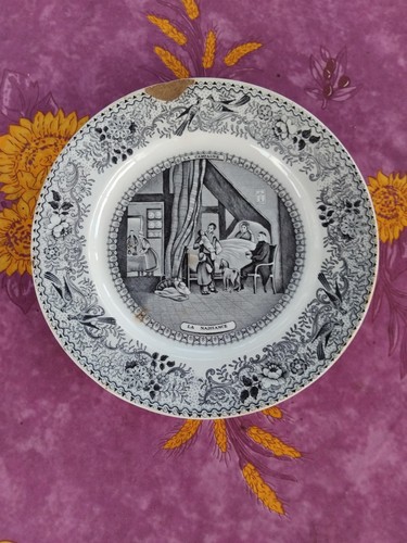 Assiette porcelaine opaque - porcelaine, de