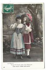 CARTE FANTAISIE  SCENE DE THEATRE  LE MARQUIS