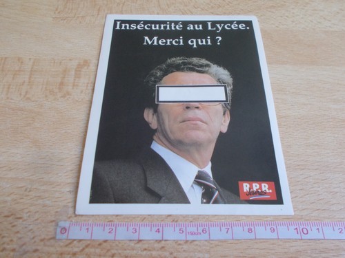 Autocollant politique pierre - politique, -pierre