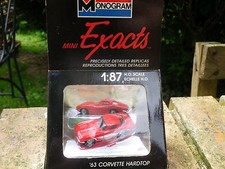 MONOGRAM MINI EXACTS HO 1:87 CHEVROLET CORVETTE 63 HARDTOP, état neuf en boite