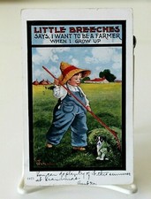 American Postcard " Little Breeches" Series # 74 Farmer