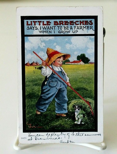 American postcard little - postcard, "