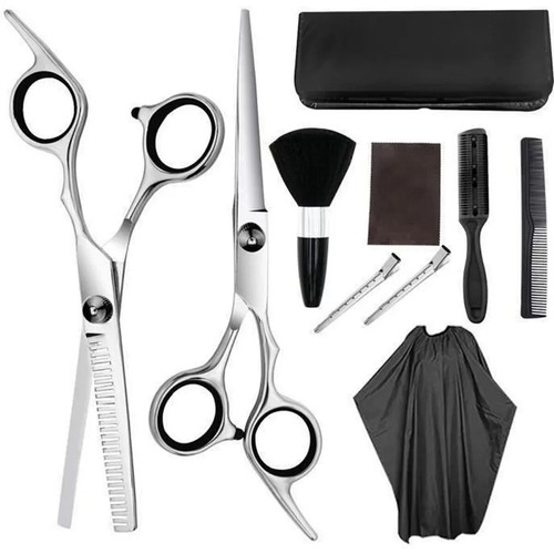 10pcs set ciseaux coiffure - set,