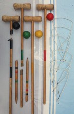JEU de CROQUET 1960 en BOIS à