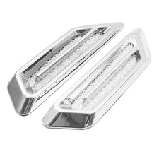 2pcs adhésif Voiture Chrome