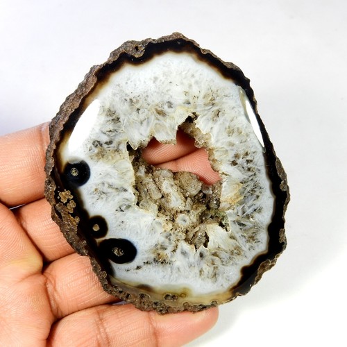 Cabochon géode druzy - , tranche