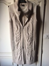 GILET EN LAINE ET ALPAGA CREA CONCEPT T.38-40