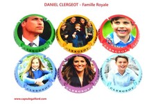 SERIE DE 6 CAPSULES DE CHAMPAGNE - DANIEL CLERGEOT - Famille Royale