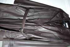 Manteau italien haut de gamme - Cuir d'agneau souple brun pâle - Coupe élégante