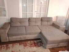 Grand Canapé d'angle marron/