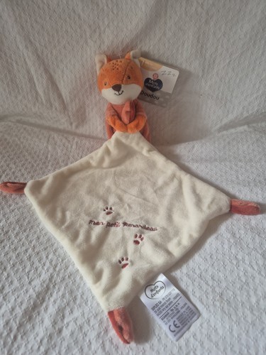 Doudou renard orange mouchoir - doudou,
