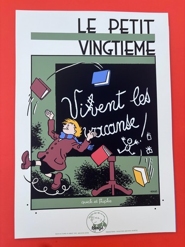 Herge serigraphie tintin - herge,
