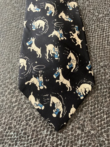 Cravate vintage tintin milou - cravate,
