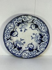 CREIL ET MONTEREAU MODELE FLORA ASSIETTE CREUSE XIXème diam 22,5cm