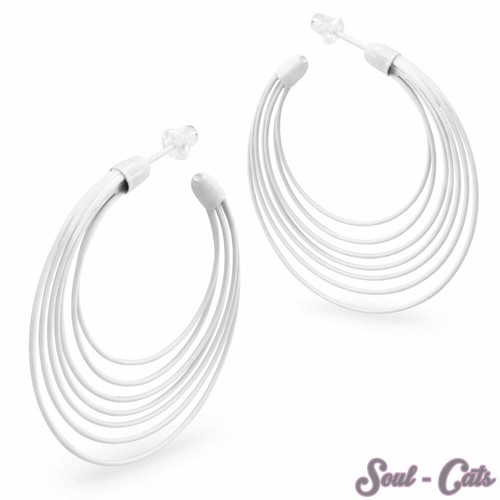 Paire créoles fach blanc - 1,