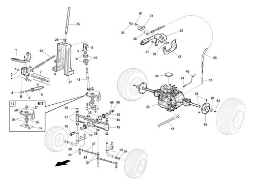 Arbre volant znt tracteur - arbre,